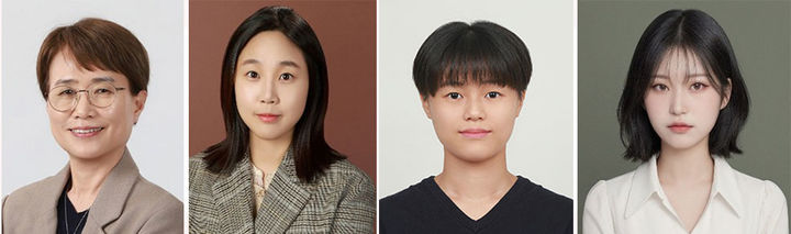 [서울=뉴시스] (왼쪽부터) 이화여대 이윤실 교수, 박소연 교수, 민정연 석박통합과정생(TIPS 제1저자), 진승현 석박통합과정생(STTT 제1저자). (사진=이화여대 제공) 2026.06.23. photo@newsis.com *재판매 및 DB 금지