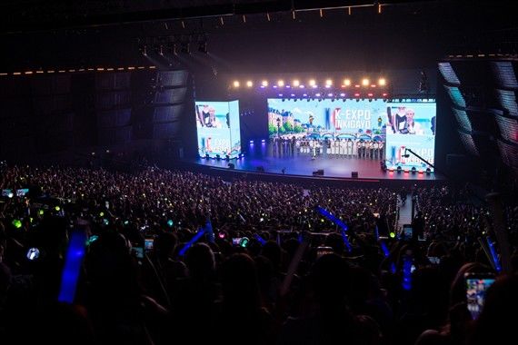  ‘K-팝 콘서트: 인기가요 인 파리’ 공연 모습. (사진=한국콘텐츠진흥원 제공) *재판매 및 DB 금지