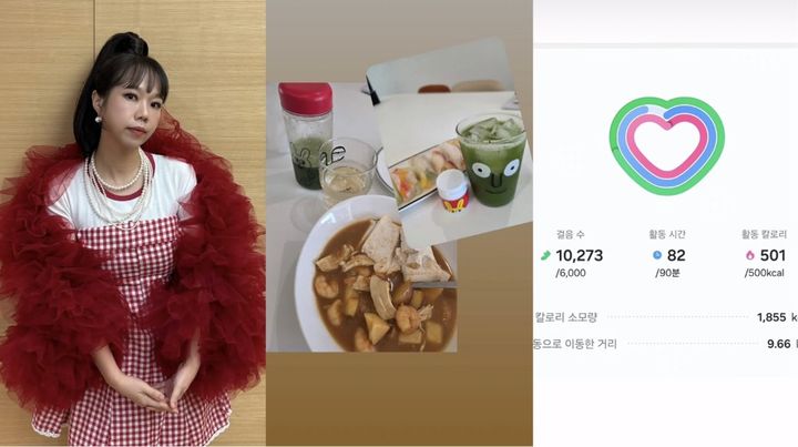 [서울=뉴시스] 방송인 홍현희가 자신의 SNS에 혹독한 자기관리 식단과 꾸준한 운동 기록을 공유했다. (사진 출처=홍현희 인스타그램 캡처)