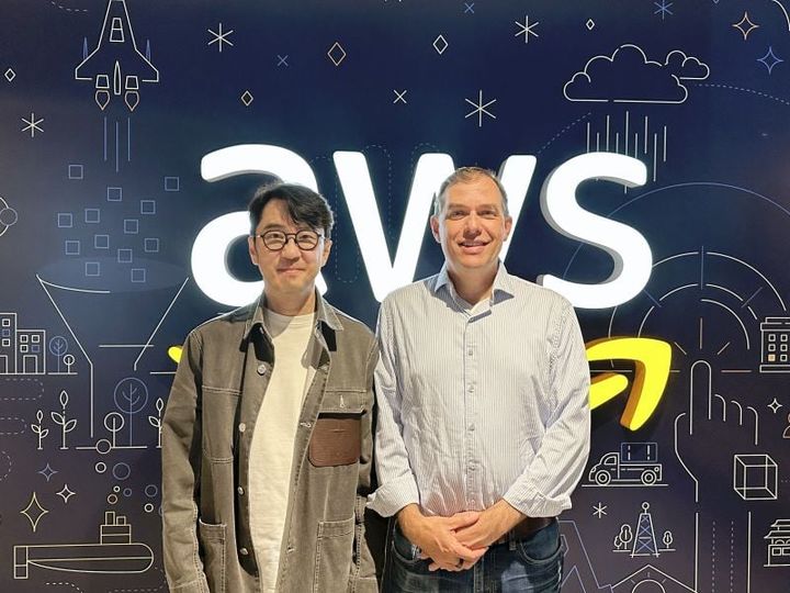 [서울=뉴시스] 김창한 크래프톤 대표는 최근 미국 시애틀 AWS 본사를 방문해 맷 가먼 CEO와 직접 회동했다. (사진=링크드인 캡처본) *재판매 및 DB 금지
