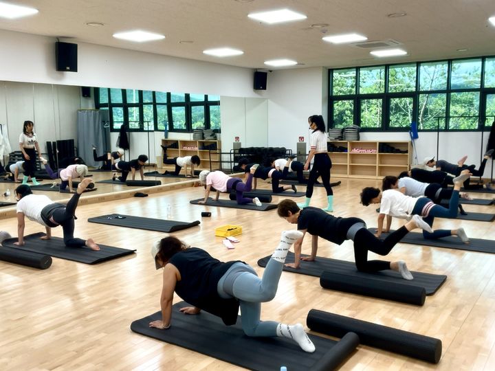 [계룡=뉴시스]계룡국민체육센터가 생활체육 거점으로 우뚝 서고 있다. 프로그램 운영 모습. 2026. 06. 24 photo@newsis.com *재판매 및 DB 금지