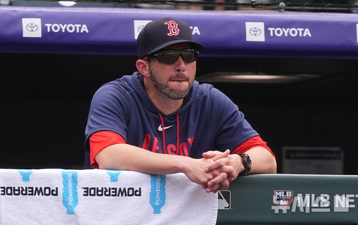 [보스턴=AP/뉴시스] 메이저리그(MLB) 보스턴 레드삭스의 채드 트레이시 감독대행. 2026.07.20