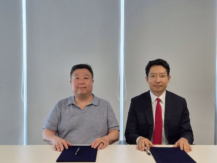 김기석 비트플래닛 부사장(왼쪽)과 조용완 네오AI클라우드 대표이사. (사진=비트플래닛) *재판매 및 DB 금지
