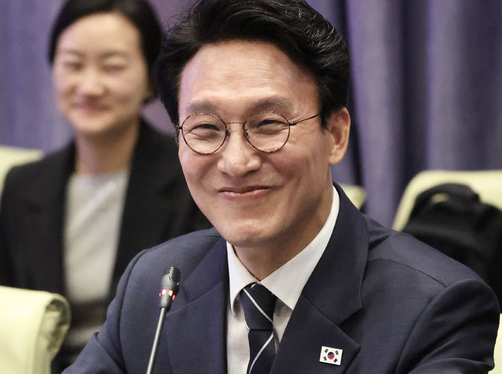 김민석 국무총리의 중국 칭화대 공식 일정 현장