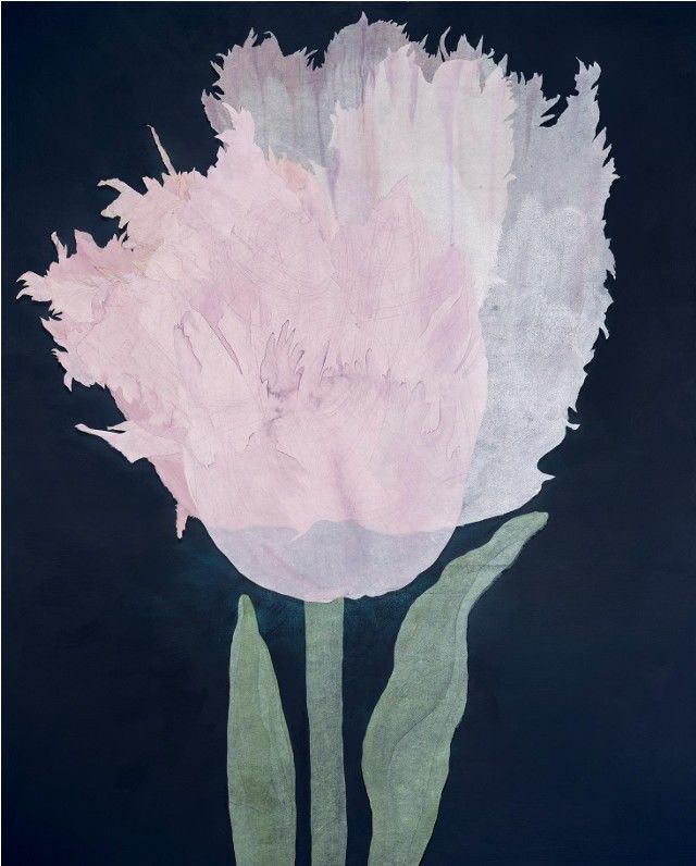 김미로 결손 2026 Silkscreen monotype, drypoint on Hanji, collage on canvas 130.3x162.2cm *재판매 및 DB 금지