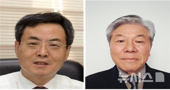 [서울=뉴시스] 진봉헌 이북5도 함경남도지사(왼쪽)와 최면 이북5도 함경북도지사.