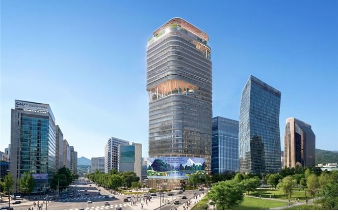 [서울=뉴시스] 중구 삼각동 66-1번지 일대 교원 사옥 재건축 조감도. (자료=서울시 제공) 2026.06.28. photo@newsis.com *재판매 및 DB 금지