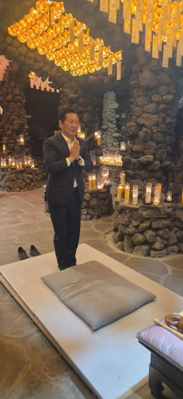 정청래 더불어민주당 전 대표가 27일 제주 지역을 방문했다. (사진=정청래 전 대표 페이스북 캡처) *재판매 및 DB 금지