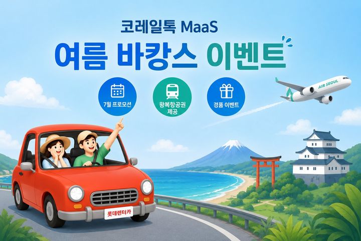 [서울=뉴시스] 코레일 MaaS 렌터카 할인 이벤트 포스터. (제공=코레일) 2026.06.28. photo@newsis.com *재판매 및 DB 금지