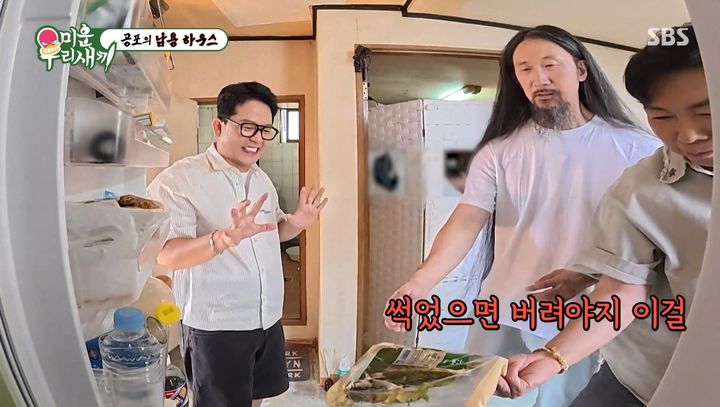 [서울=뉴시스] 28일 방송된 SBS 예능 프로그램 '미운 우리 새끼'에서는 김준호와 임원희가 서남용의 옥탑방을 찾는 모습이 그려졌다. (사진=SBS 제공) 2026.06.29. photo@newsis.com *재판매 및 DB 금지