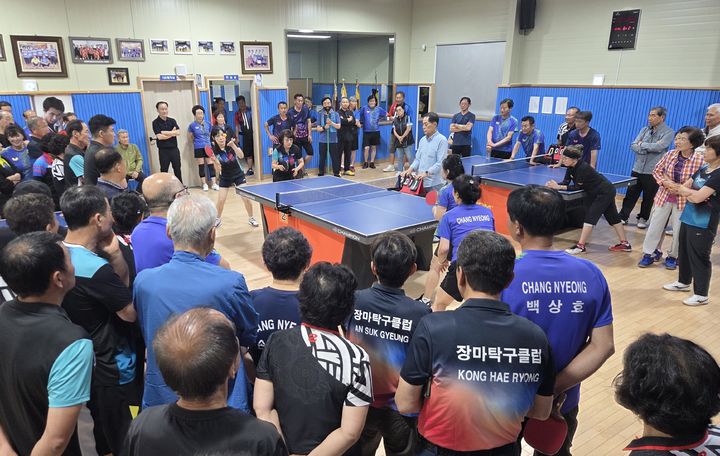 [창녕=뉴시스] 라지볼 대회 결승전이 열리고 있다. (사진= 창녕군 제공) 2026.06.29. photo@newsis.com *재판매 및 DB 금지
