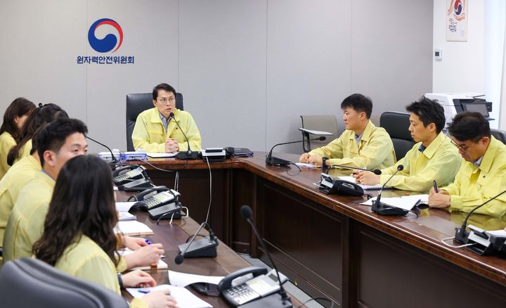[세종=뉴시스] 원자력안전위원회는 29일 원자력이용 시설의 여름철 자연재해 대비 특별점검 결과를 점검하기 위한 회의를 개최했다고 밝혔다. (사진=원안위 제공) 2026.06.29. photo@newsis.com *재판매 및 DB 금지