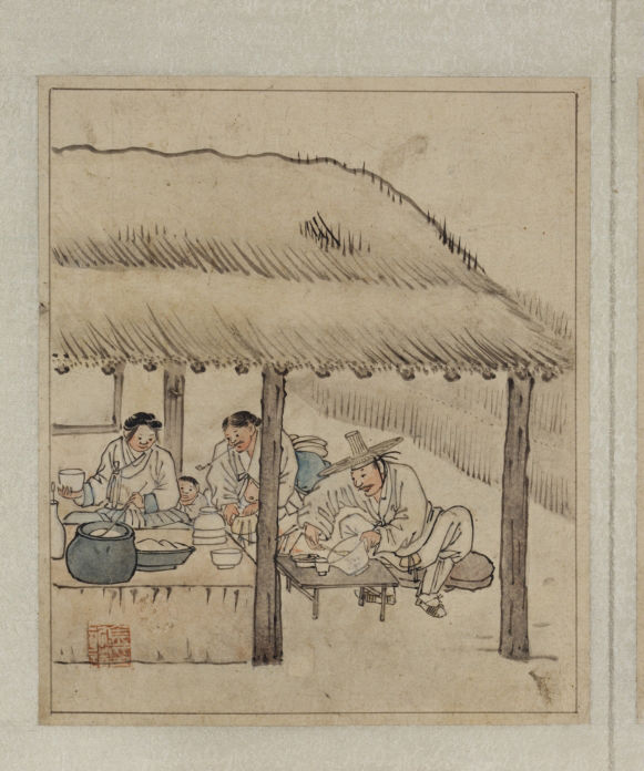 [서울=뉴시스] 김홍도 '단원풍속도첩' 중 '주막' (사진=국립중앙박물관 제공) 2026,.06.30. photo@newsis.com *재판매 및 DB 금지
