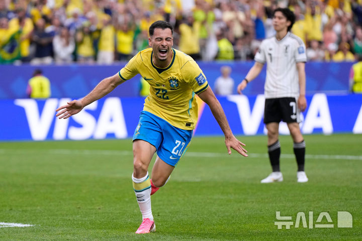 [휴스턴=AP/뉴시스] 브라질 남자 축구 대표팀의 가브리엘 마르티넬리. 2026.06.29.