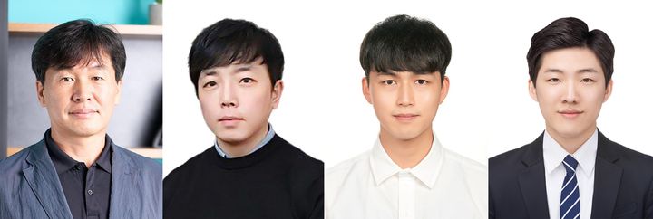 [울산=뉴시스] 김재준 교수, 정훈의 교수, 조상현 연구원, 김현중 연구원 (사진=UNIST 제공) photo@newsis.com *재판매 및 DB 금지