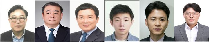 [부산=뉴시스] (왼쪽부터) 오성근 미래혁신부시장 내정자, 정경원 정무특별보좌관 내정자, 홍순헌 정책협치특별보좌관, 정주영 정책수석보좌관, 박석호 정무수석보좌관, 반선호 대외협력보좌관. (사진=전재수 부산시장직 인수위원회 제공) 2026.06.30. photo@newsis.com *재판매 및 DB 금지