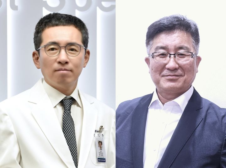 [화순=뉴시스] 차세대 항암 살모넬라 균주 개발에 성공한 (사진 왼쪽부터) 화순전남대병원 민정준, 전남대 의대 홍영진 교수 연구팀. (사진=화순전남대병원 제공) 2026.06.30. photo@newsis.com *재판매 및 DB 금지