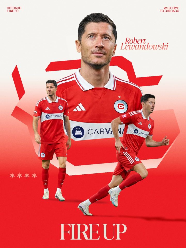 [서울=뉴시스] 미국 프로축구 메이저리그사커(MLS) 시카고 파이어의 로베르트 레반도프스키. (사진=시카고 파이어 SNS 캡처) 2026.06.30. photo@newsis.com *재판매 및 DB 금지