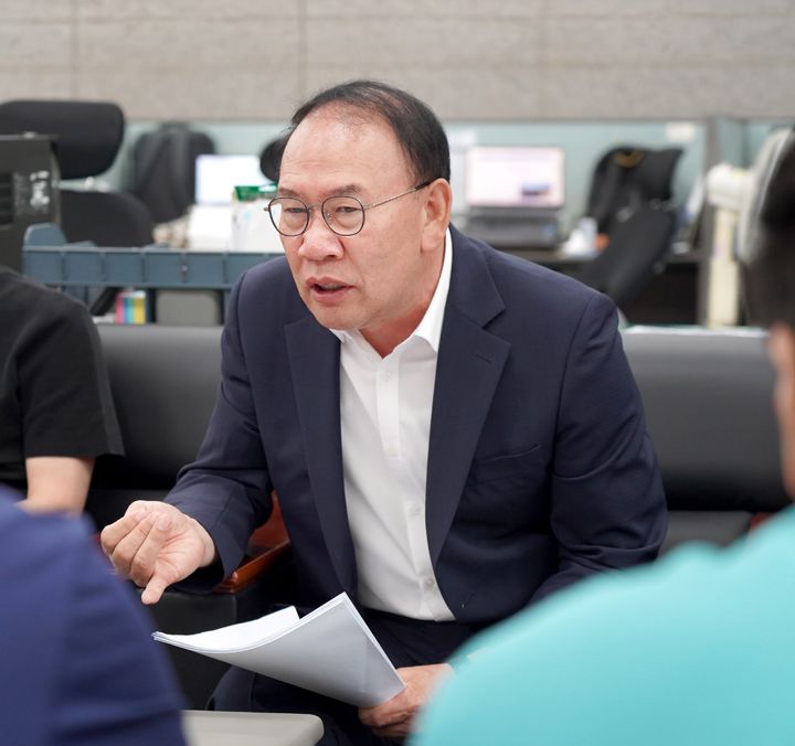 [대전=뉴시스] 30일 임병철 조달청 시설사업국장이 입찰자격 사실조사 전담조직 출범에 대해 설명하고 있다.(사진=조달청 제공) *재판매 및 DB 금지