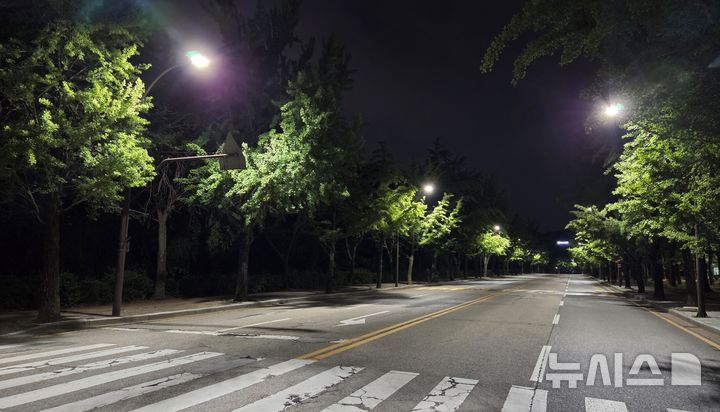 [과천=뉴시스] 경기 과천시가 '가로등 디밍시스템'을 도입·운영한다. 사진은 디밍시스템 적용 가로등 모습. (사진=과천시 제공) 2026.06.30. photo@newsis.com