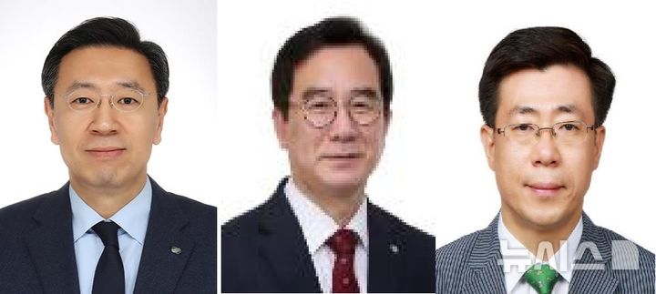 정용석(왼쪽부터) 한국수력원자력 경영부사장, 이광훈 품질기술본부장, 최일경 사업총괄본부장 