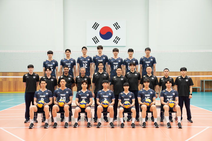 [서울=뉴시스] 한국 남자배구 대표팀. (사진=대한배구협회 제공) 2026.06.30. *재판매 및 DB 금지