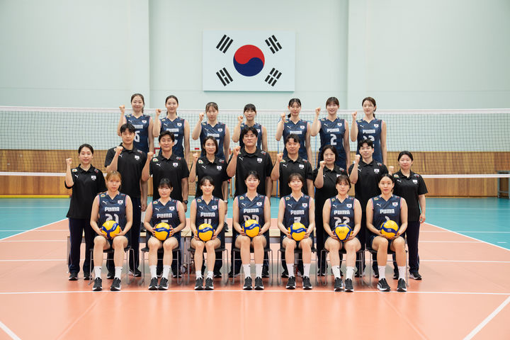 [서울=뉴시스] 한국 여자배구 대표팀. (사진=대한배구협회 제공) 2026.06.30. *재판매 및 DB 금지