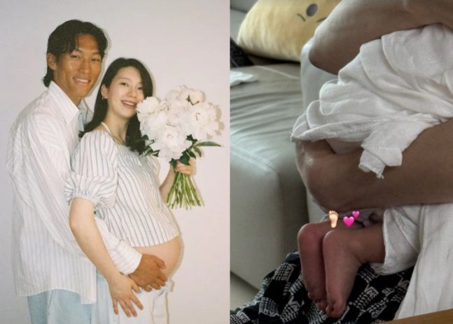 [서울=뉴시스] 모델 김진경이 남편인 축구 국가대표 골키퍼 김승규와 딸의 근황을 공개했다. (사진=김진경 인스타그램 캡처) 2026.07.01. photo@newsis.com *재판매 및 DB 금지