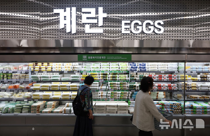 [서울=뉴시스] 김명년 기자 =지난 7월 2일 오전 서울시내 한 대형마트에 달걀이 진열돼 있다. 해당 사진은 기사와 직접 관련이 없습니다. 2026.07.02. kmn@newsis.com