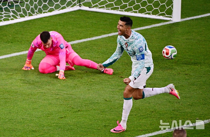 [토론토=AP/뉴시스] 포르투갈 남자 축구 대표팀의 크리스티아누 호날두. 2026.07.02.