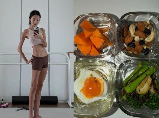 [서울=뉴시스] 1일 방송인 윤혜진이 자신의 SNS에 건강 식단 사진을 공개했다. (사진=윤혜진 인스타그램 캡처)