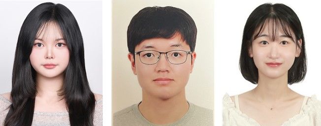 [대전=뉴시스] 국립한밭대 산업경영공학과 김현경, 문선웅, 신서경씨. (사진=국립한밭대 제공) 2026.07.03. photo@newsis.com *재판매 및 DB 금지