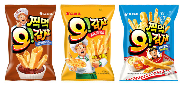 [서울=뉴시스] 오리온, 오!감자 3종 (사진=오리온 제공) *재판매 및 DB 금지