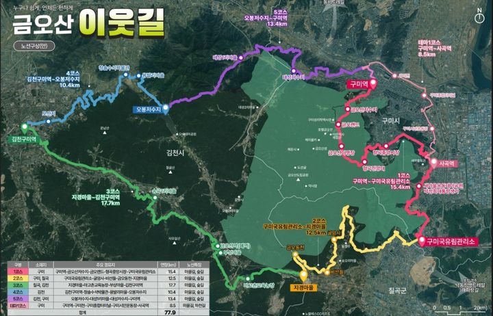 [안동=뉴시스] 금오산 둘레길 구상. (그래픽=경북도 제공) 2026.07.04 photo@newsis.com *재판매 및 DB 금지