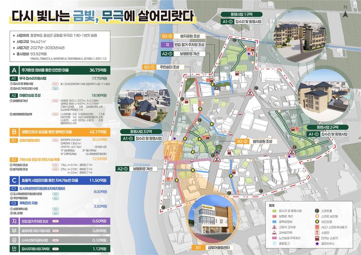 [음성=뉴시스] 충북 음성군 국토교통부 도시재생 공모 종합구상도. (사진=음성군 제공) 2026.07.06. photo@newsis.com *재판매 및 DB 금지