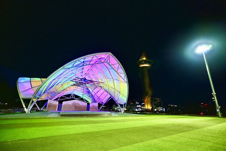 [속초=뉴시스] 속초 엑스포 진디광장 공연시설 전경.(사진=속초시)photo@newsis.com *재판매 및 DB 금지