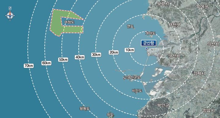 군산시 해상풍력 집적화단지 위치도(사진=군산시 제공) *재판매 및 DB 금지