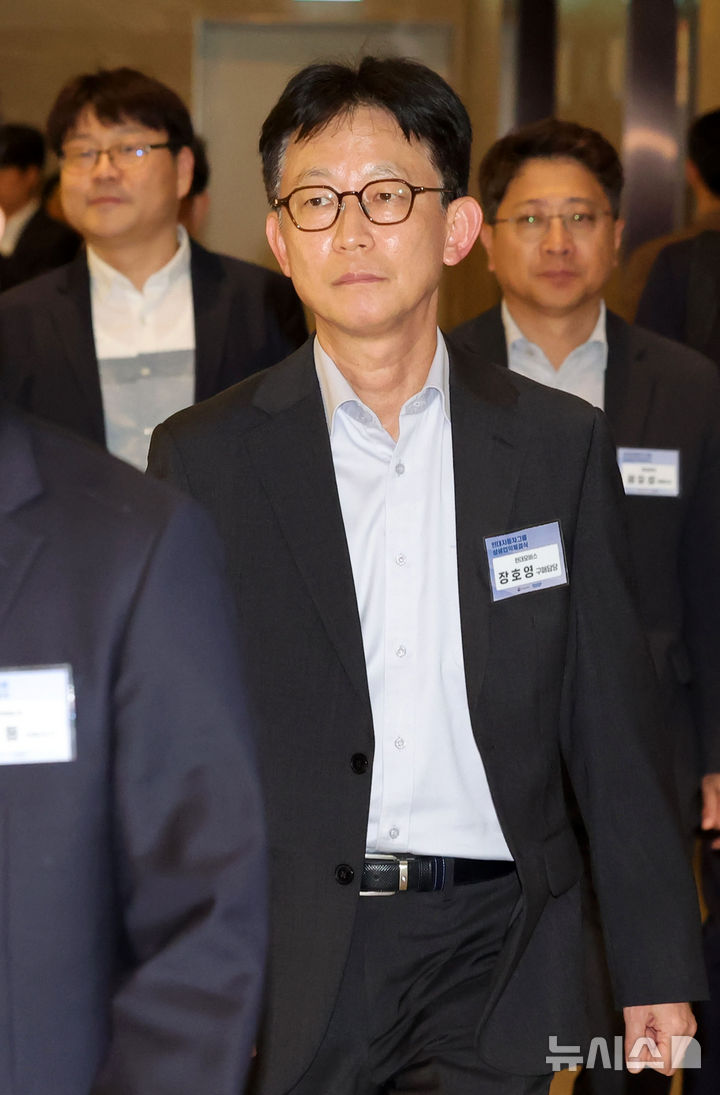 현대자동차그룹 상생협약 체결식 참석하는 장호영 현대모비스 구매담당 부사장