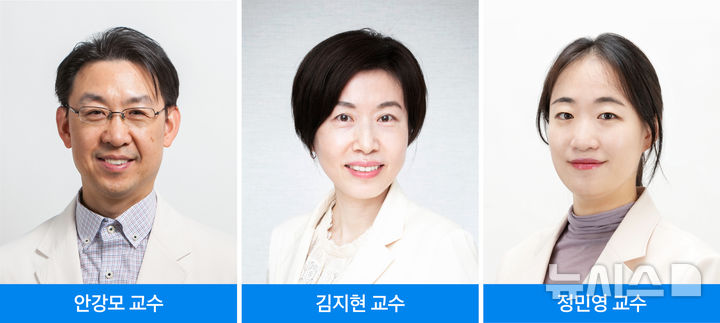 [서울=뉴시스] 안강모·김지현·정민영 삼성서울병원 소아청소년과 교수. (사진= 삼성서울병원 제공)