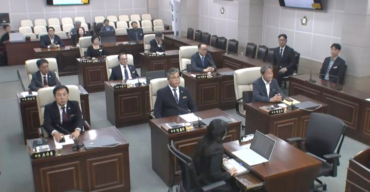 10대 옥천군의회 의장단선거 장면 *재판매 및 DB 금지