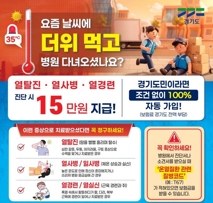 온열질환자 11% 증가…경기도, "기후보험 챙기세요"