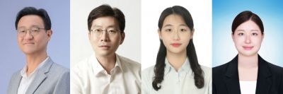 [울산=뉴시스] 이자일 교수, 박종남 교수, 김영서 연구원, 김혜림 연구원. (사진= UNIST 제공) photo@newsis.com *재판매 및 DB 금지