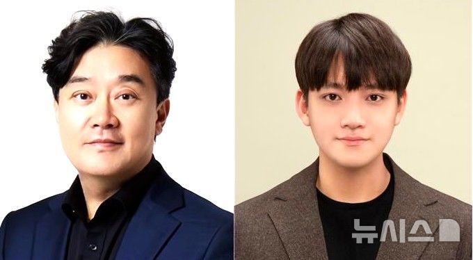 [포항=뉴시스] = 포스텍 화학공학과·융합대학원 차형준 교수 연구팀이 정상 조직에 모습을 숨기고, 암 조직에 도달하면 보호막을 벗고 항암제를 방출하는 '지능형 나노입자'를 개발했다. 사진 왼쪽부터 차 교수, 통합 과정 이혁준씨. (사진=포스텍 제공) 2026.07.09. photo@newsis.com
