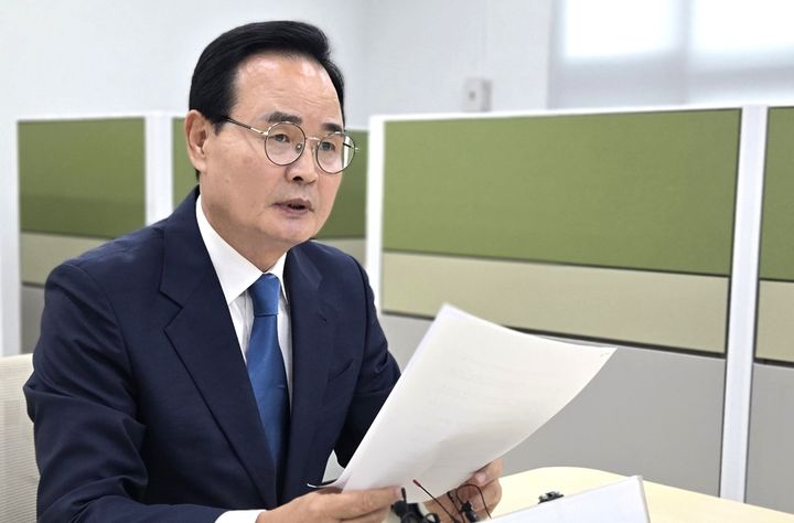 기자간담회하는 맹정섭 전 충주시장 후보 *재판매 및 DB 금지