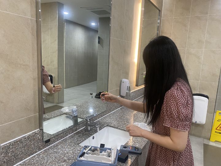 [용인=뉴시스] 용인시가 지역 내 고속도로 휴게소 수질 검사를 실시했다.(사진=용인시 제공) 2026. 07. 10. photo@newsis.com *재판매 및 DB 금지