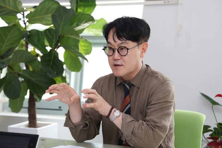[세종=뉴시스] 유승주 인사처 기획조정관은 지난 9일 정부세종청사에서 뉴시스와 인터뷰를 하고 있다. (사진=인사혁신처). *재판매 및 DB 금지