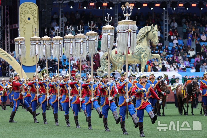 몽골 나담축제 개막식