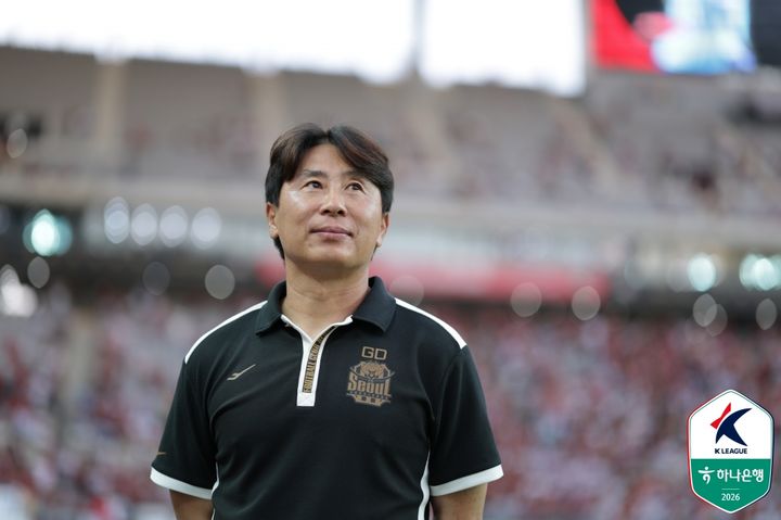 [서울=뉴시스] 프로축구 K리그1 FC서울의 김기동 감독. (사진=한국프로축구연맹 제공)