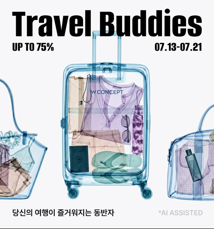 [서울=뉴시스] W컨셉이 휴가 겨냥 프로모션 트래블버디를 실시한다. (사진=W컨셉 제공) *재판매 및 DB 금지