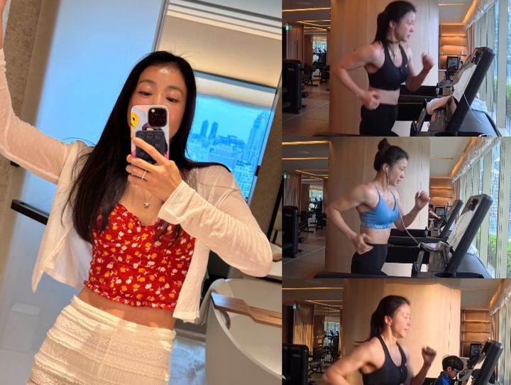 [서울=뉴시스] 배우 이시영이 태국 방콕 여행 중에도 러닝을 이어가는 자기관리 일상을 공개했다. (사진=이시영 인스타그램) *재판매 및 DB 금지